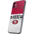 NFL San Francisco 49ers White Striped iPhone 11 Skin